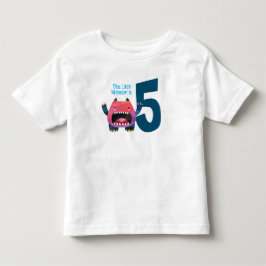 Roligt färglös Min lilla monster är fem T Shirt
