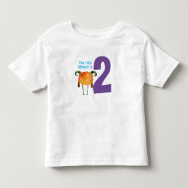 Roligt färglös Min lilla Monster fyller två år T Shirt