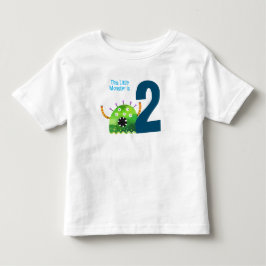 Roligt färglös mitt lilla monster Andra födelsedag T Shirt