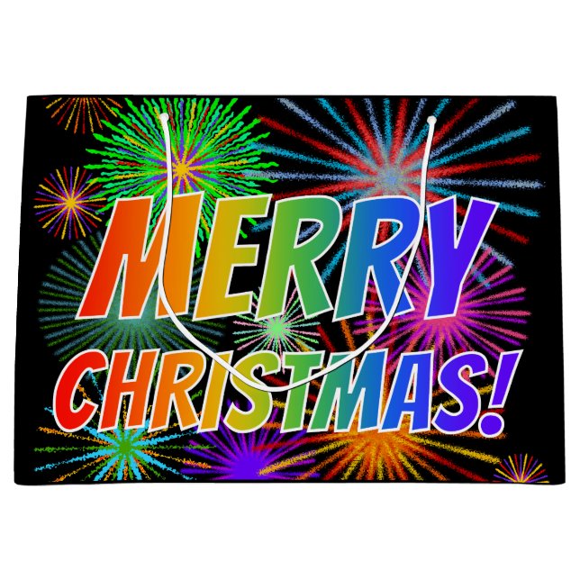 Roligt, färglös, regnbågsspektrum "GOD JUL!" (Framsidan)