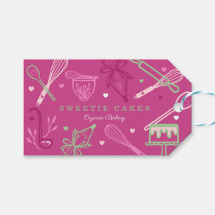 Roligt Färglös Rosa för Baking & Cooking Utensil Presentetikett
