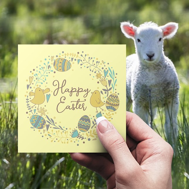 Roligt Färglöst utandning Påsk Brunch Egg Hunt Julkort (Skapare uppladdad)