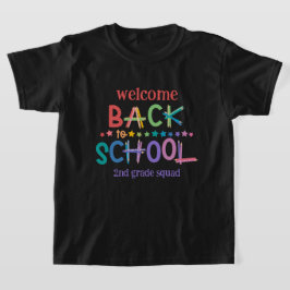 Roligt Färgpennas Stars Välkommen Back to school T Shirt