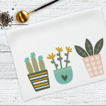 Roligt Färgväxter - kaktus Kökshandduk<br><div class="desc">Vår anpassningsbar kökshandduk med färgade plantaktus. Visa vår produktserie i vår Zazzle-butik.</div>