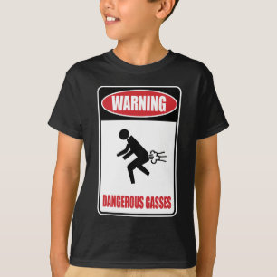 Roligt farligt gasar tee shirt