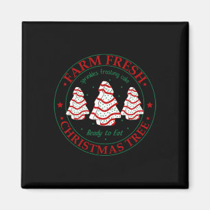 Roligt Farm Fresh Julgran Cakes Family Julafton Pa Magnet