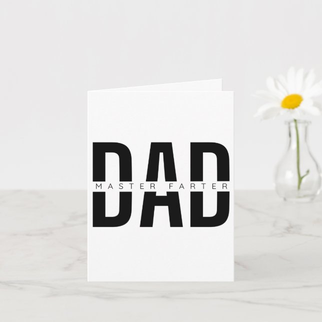 roligt fars dag kort (Liten växt)