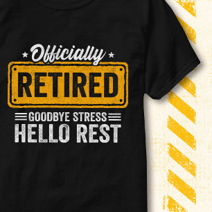 Roligt Farväl Stress Hej Vilar Officiellt Pensione T Shirt