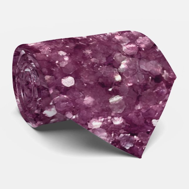 roligt faux glitter party mönster nacke slips (Rullad)