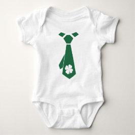 Roligt Faux Shamrock Tie St. Patrick's Day Tee Shirt