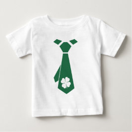 Roligt Faux Shamrock Tie St.Patrick's Day Tee Shirt
