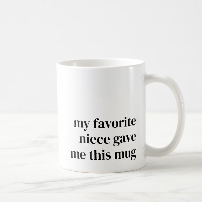 Roligt favoritbrorsdotters-/systerdotterspresent t kaffemugg (Höger)