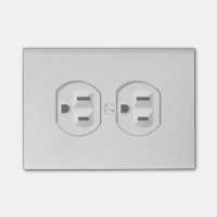 Roligt fejka elektriskt uttag