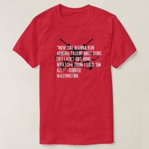 Roligt fejka George Washington som T Shirt