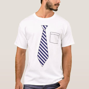 Roligt fejka slipsskjortan tee shirt