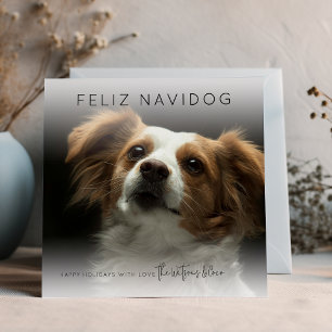 Roligt Feliz Navidog Fotojul Julkort