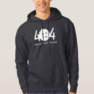 Roligt felmeddelande Trött energi hittades inte Hoodie