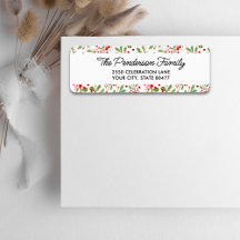 Roligt Festive Botanical Berries Returadress