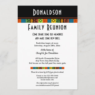 Roligt Festive Family Reunion eller Party Investig Inbjudningar