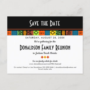 Roligt Festive Family Reunion eller Party Spara da Meddelande Vykort