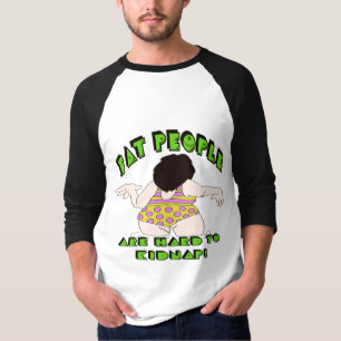 Roligt fett folk T-tröjagåvor T-shirt