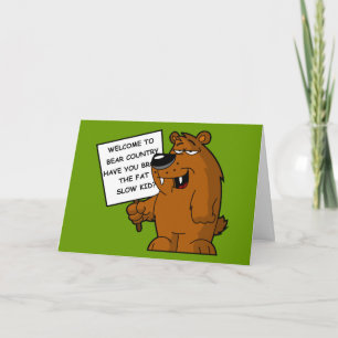 Roligt fett skämt kort