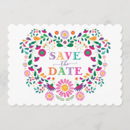 Roligt Fiesta Mexikansk blomning Spara datum Inbjudningar