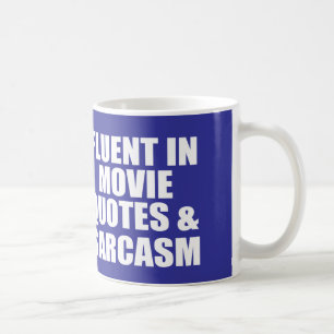 Roligt filmcitationstecken kaffemugg