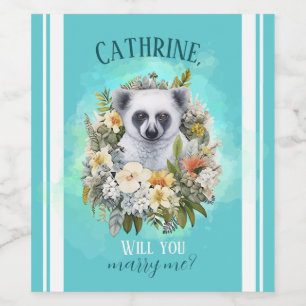 Roligt finacee Fråga hennes anpassningsbar för tro Vinflaska Etikett