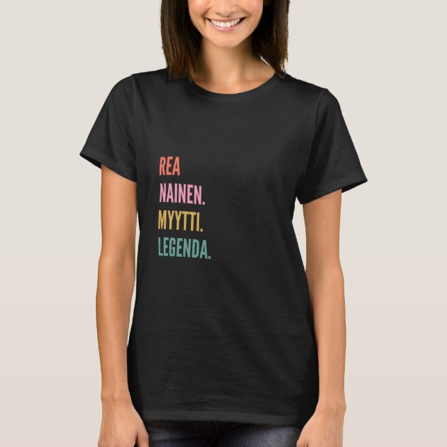 Roligt finskt förnamnsdesign Rea T Shirt (Framsida)