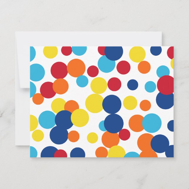 Roligt Firande Födelsedagsfest inbjudan (Framsida)