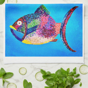 Roligt Fish Tea Towel Kökshandduk