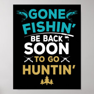 Roligt Fishing Hunter Hunting Fisherman Gift Poster