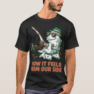 Roligt Fisk Fångar Fiskare Rollbyte T Shirt