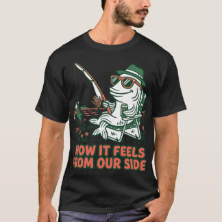 Roligt Fisk Fångar Fiskare Rollbyte T Shirt