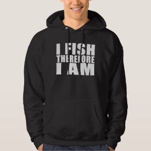 Roligt fiske citerar skämt som jag fiskar därfö hoodie
