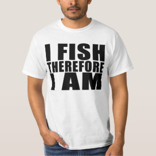 Roligt fiske citerar skämt som jag fiskar därfö t-shirt