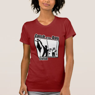 Roligt fiske för humorn för fiskeskjortafiske tee