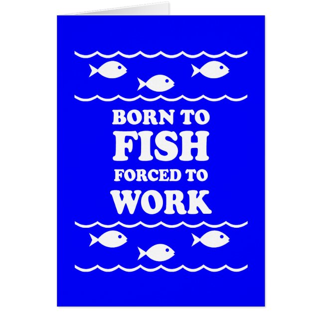 Roligt fiske hälsningskort (Framsidan)