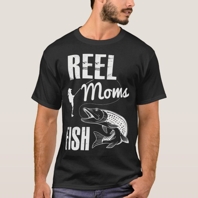 Roligt fiskecitat damtröja t shirt (Framsida)