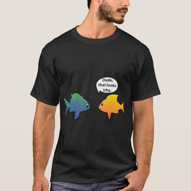 Roligt Fiskhållande Akvarie Hobby T Shirt (Framsida)