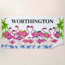 Roligt Flamingo-familjen