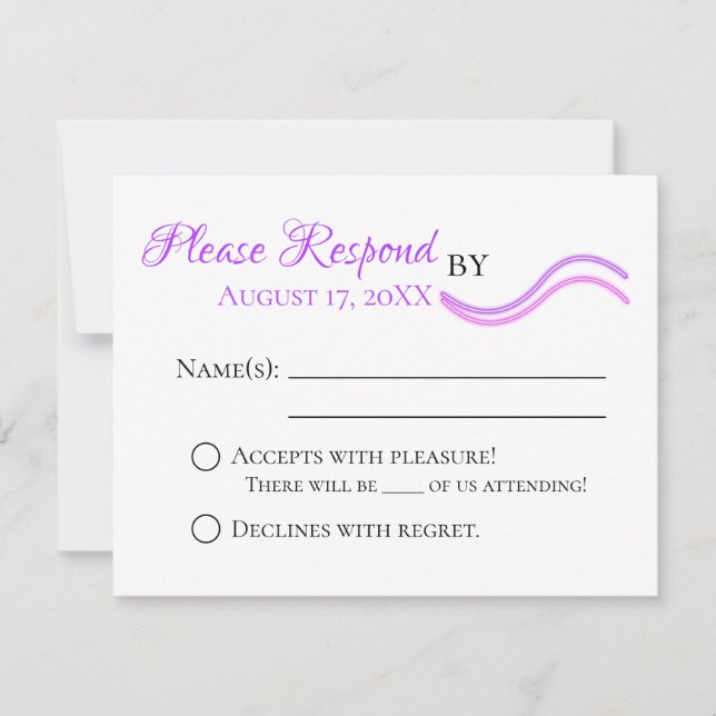 Roligt Flamingo & Hearts Bröllop Suite OSA kort (Framsida)