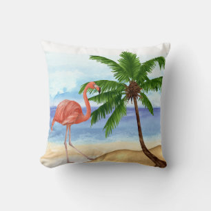Roligt Flamingo Tropical Pillow Kudde