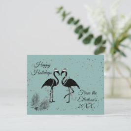Roligt Flamingos Personlig Glitter Meddelande