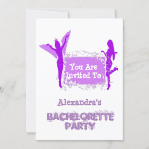Roligt Flickor personlig bachelorette Party Inbjudningar