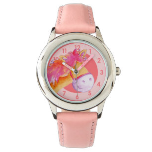 Roligt Flickor pony art rosa handklocka Armbandsur