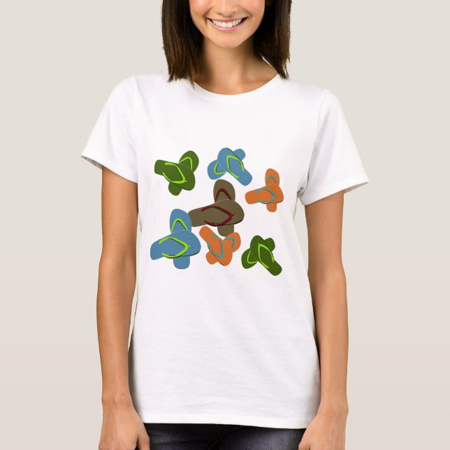 Roligt Flinflip flops Tee (Framsida)