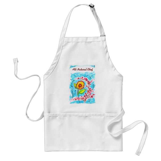 Roligt Flower Apron Förkläde (Framsidan)