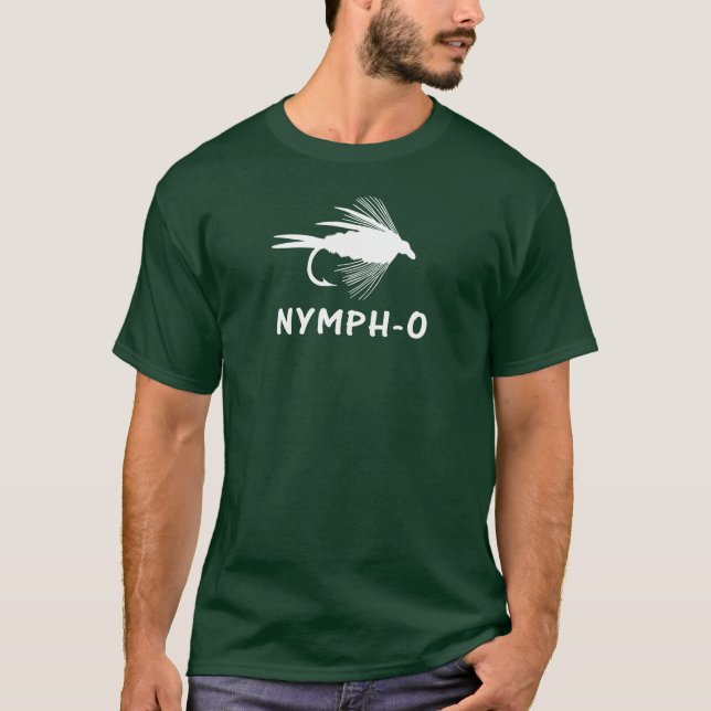 Roligt flygfiskedrag för nymph-NOLLa T-shirt (Framsida)